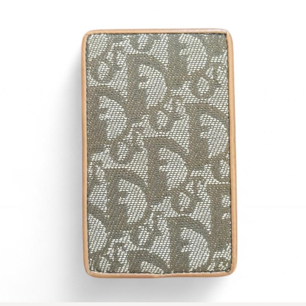 Rare Vintage Dior Green/Tan Card Holder